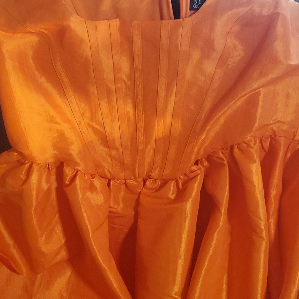 Cute and Flirty Orange Dress